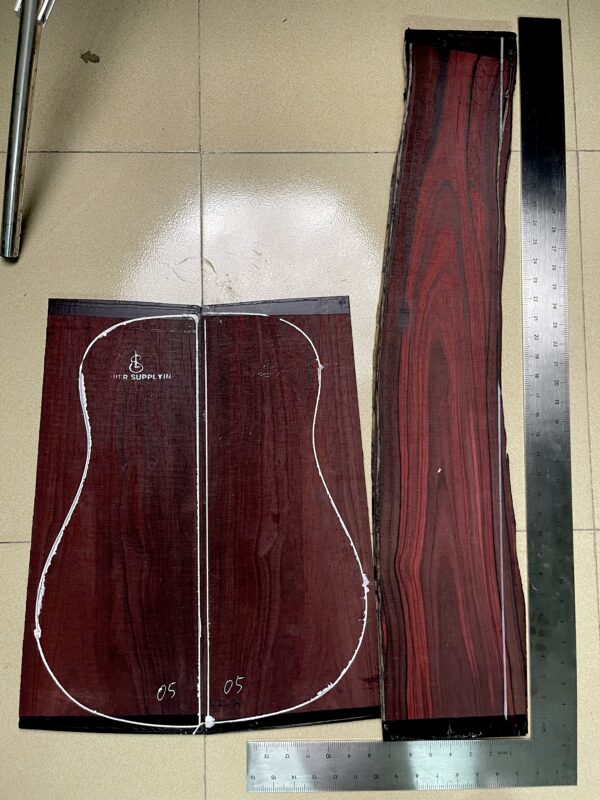 Quarter Sawn Bois De Rose Acoustic Guitar Set - Image 5